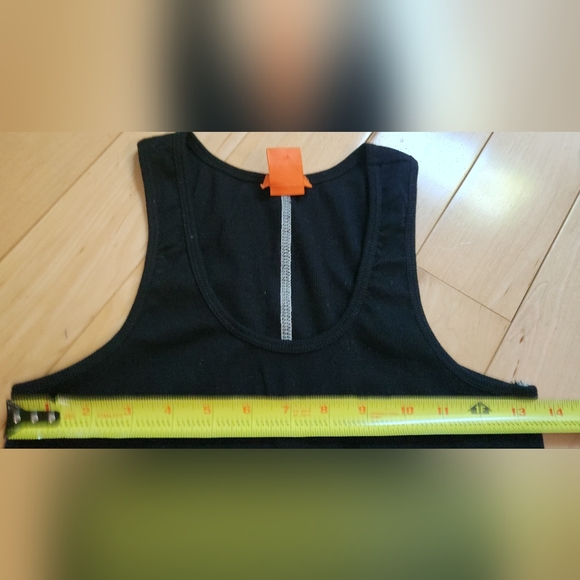 JOE FRESH straight and stretchy rib knit blk midi sleevless dress in size M - Picture 3 of 6